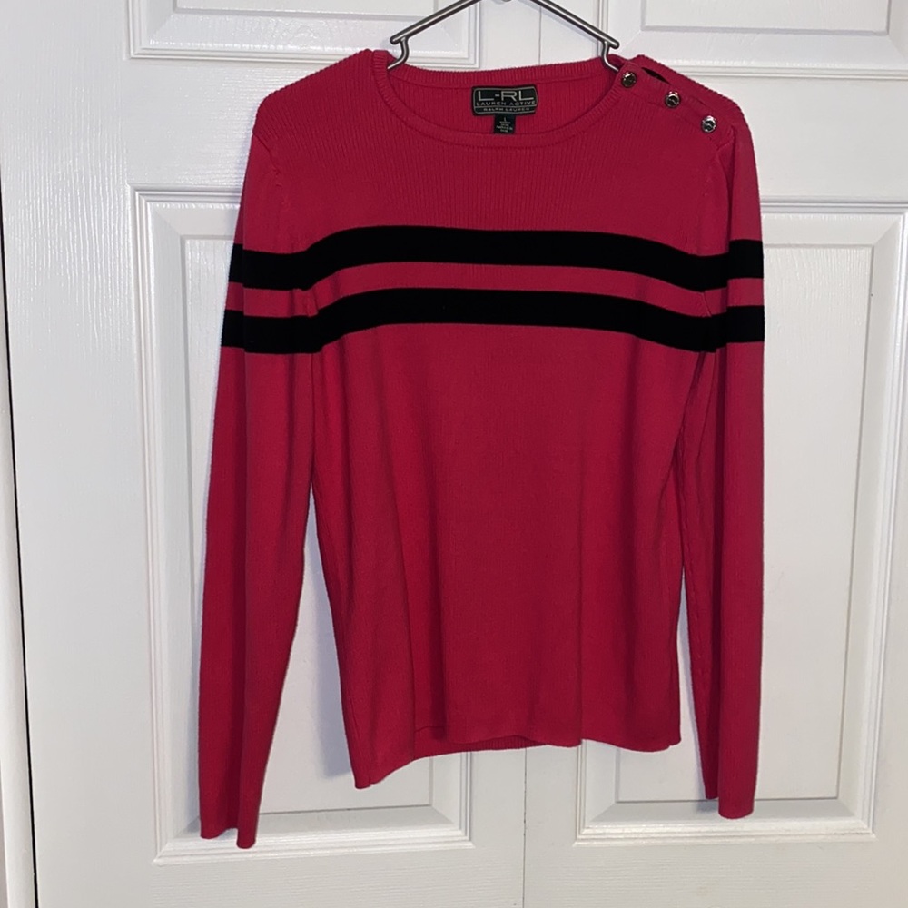 Women’s size large Lauren by Ralph Lauren stripped sweater